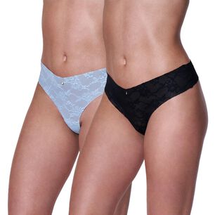 Pack 2 Calzones Bikini Encaje 20577