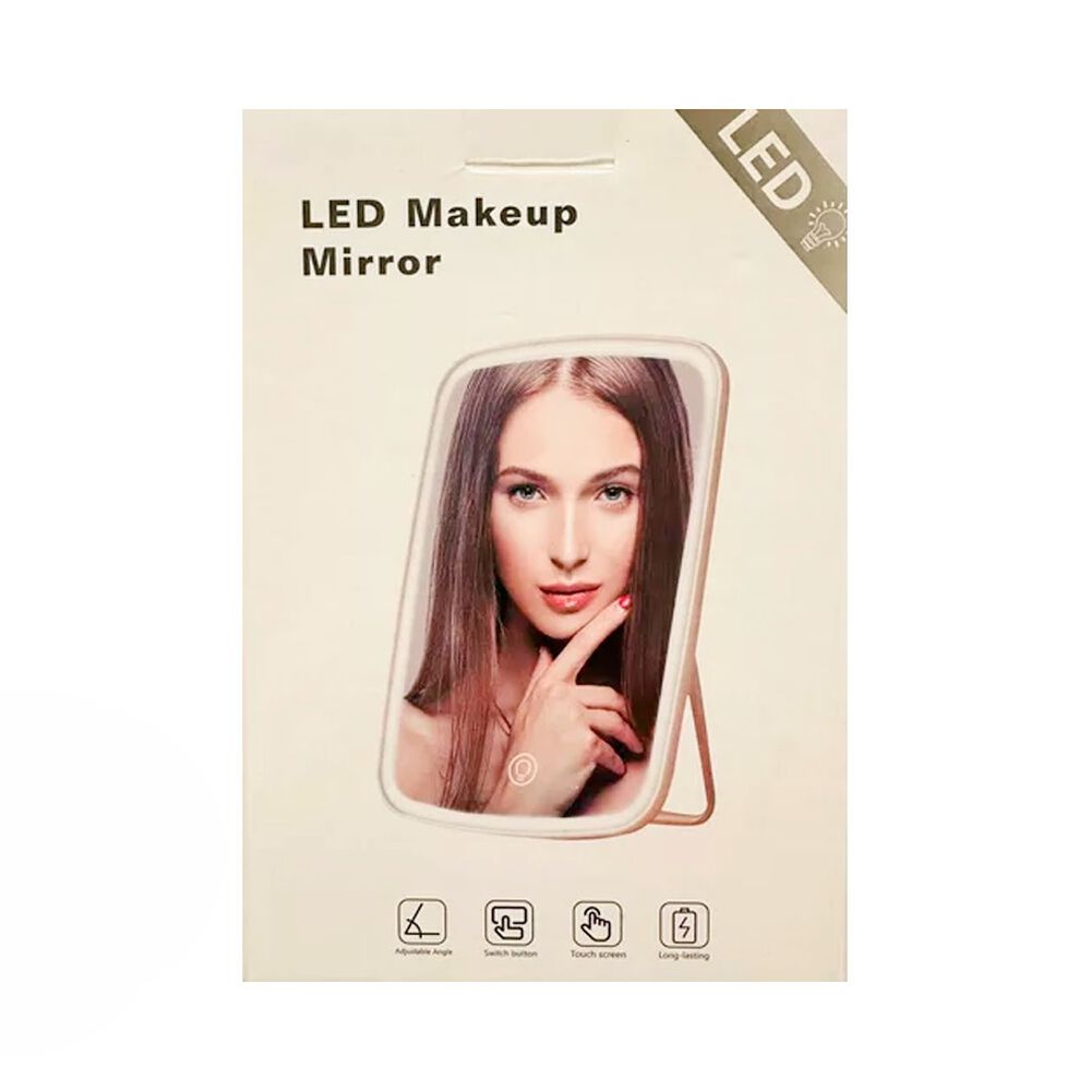 Espejo De Maquillaje Led Iluminación Portátil Recargable image number 4.0