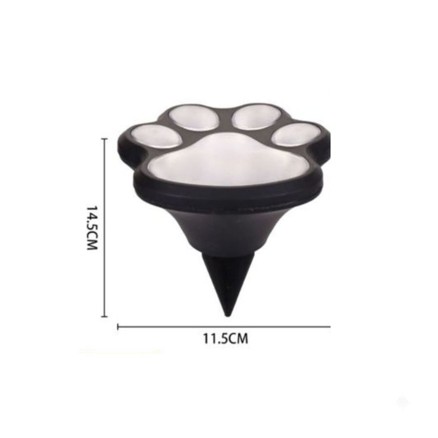Foco Solar Led Jardin Estaca Dise&ntilde;o Huella Mascota Exterior image number 1.0