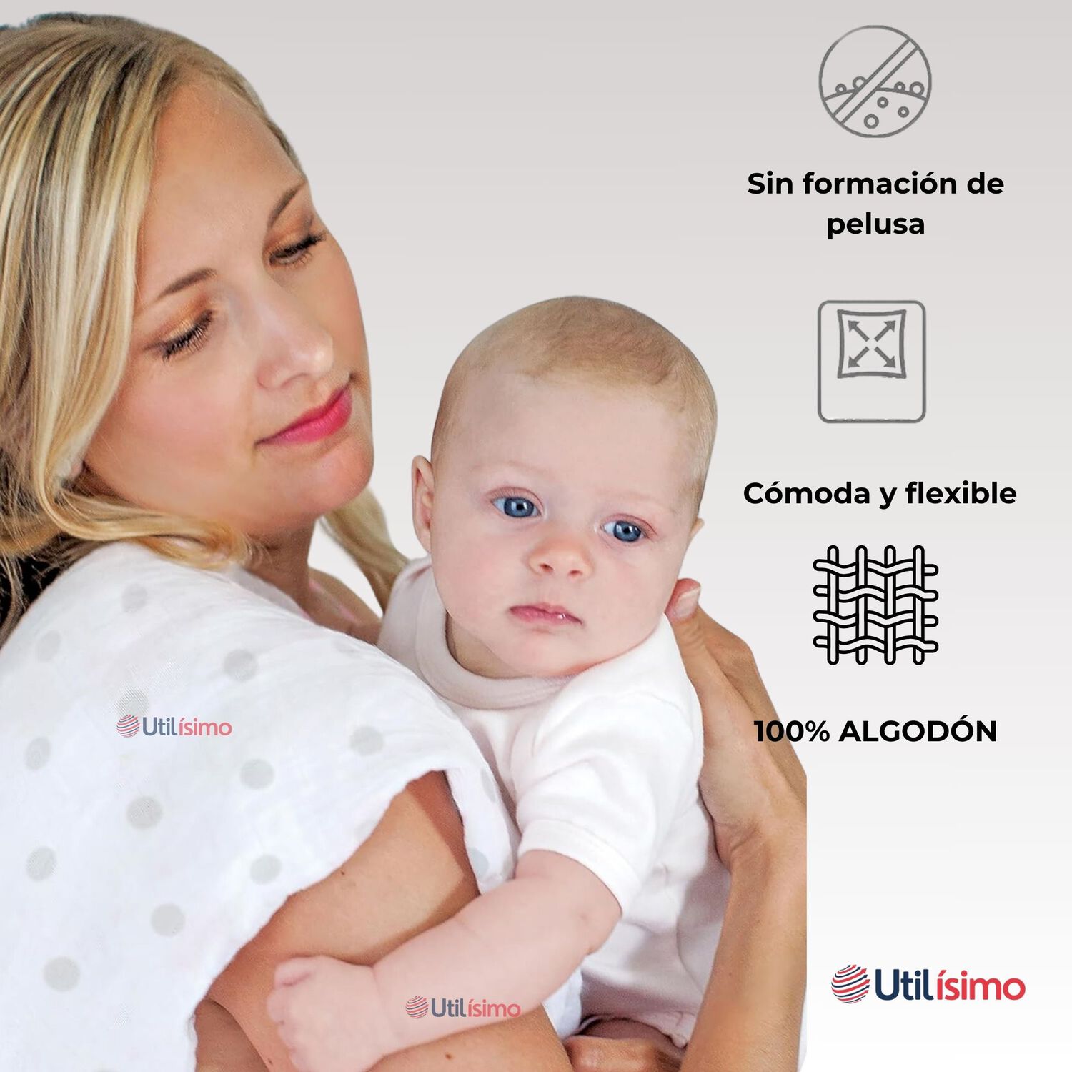 Pack 4 Mantas De Algod&oacute;n Para Beb&eacute;s Jump Kids Surtido Ni&ntilde;o image number 2.0