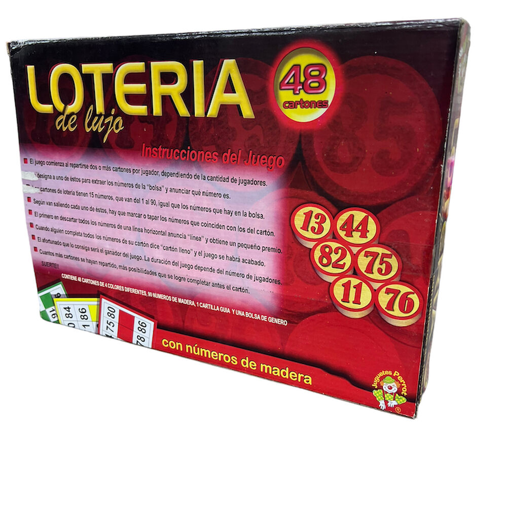 Juego Loteria De Lujo | Lota Bingo Clasico Numeros De Madera image number 1.0