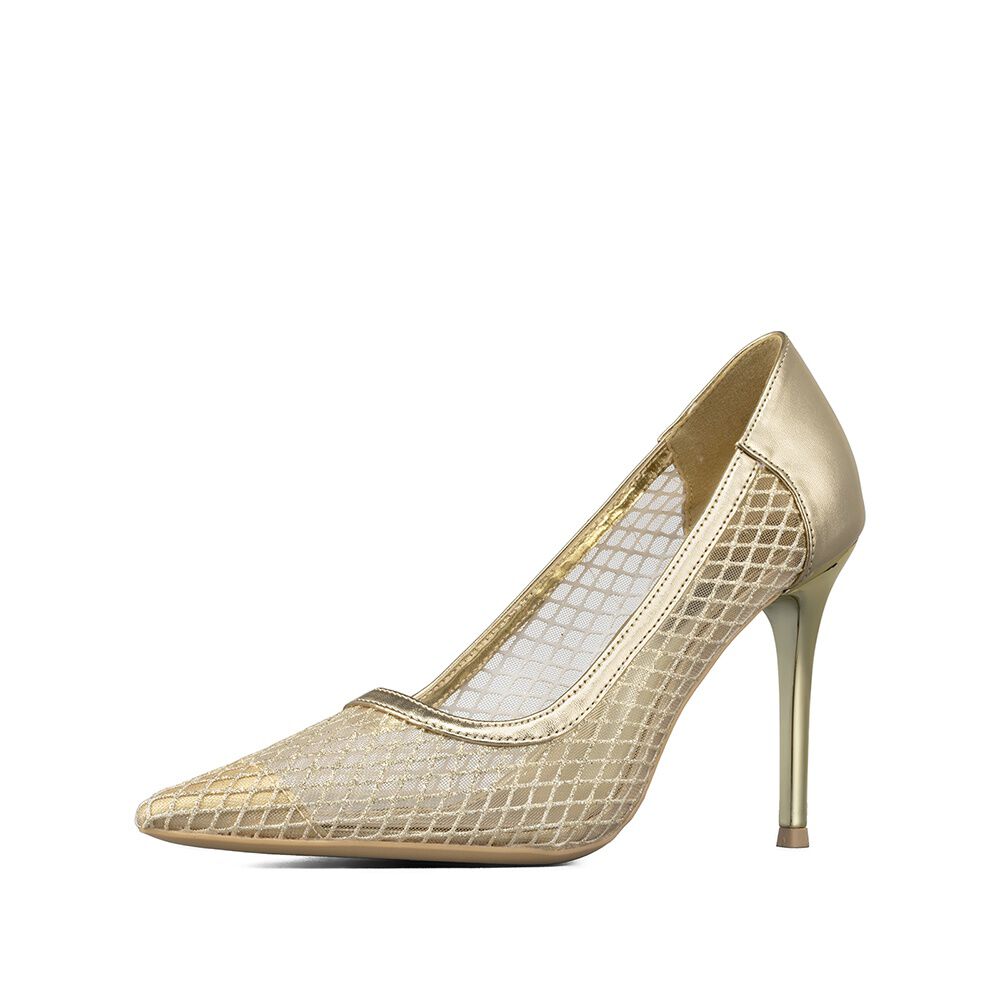 Zapato Taco Alto Elegante Malla Moda Mujer Weide Ghe36 image number 6.0