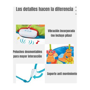 Mecedora Silla De Comer 2 En 1 Vibraci&oacute;n Rosada Lubabycas