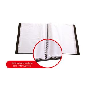 Carpeta Oficio 100 Fundas C/estuche Negro