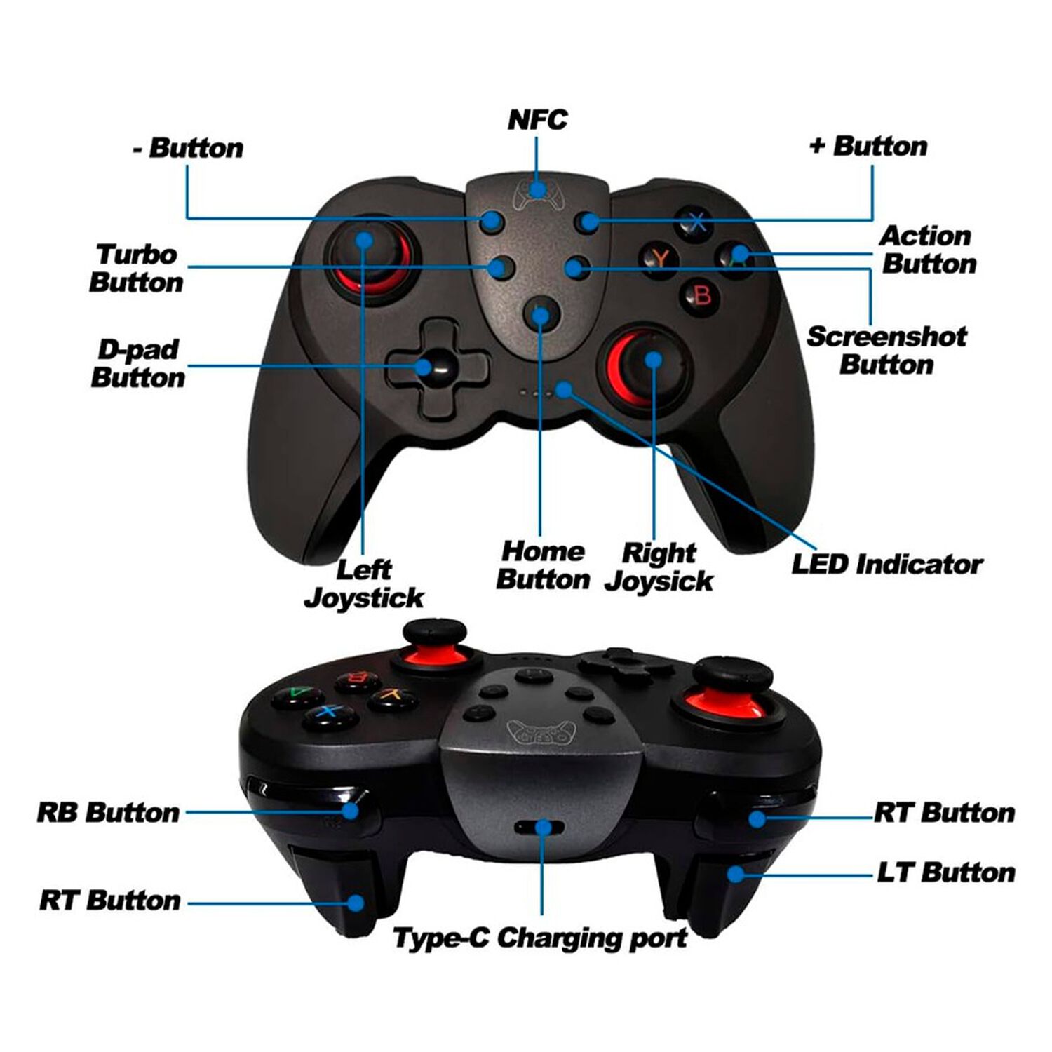 Control Inalambrico Para Nintendo Switch Bluetooth T-17 image number 2.0