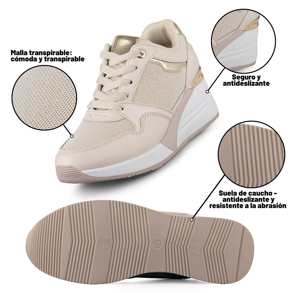 Zapatilla Casual Mujer Deportiva Urbana Moda Weide Jll015 image number 7.0