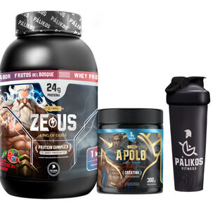 Proteina Zeus Complex 1kg (sabor Frutos Del Bosque) + Creatina Apolo 300g + Shaker