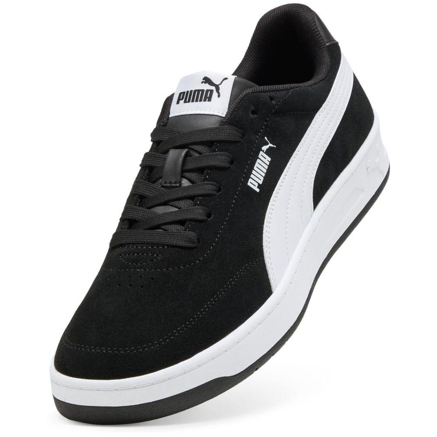 Zapatilla Puma Court Classic Clean Sd Hombre Negro image number 5.0