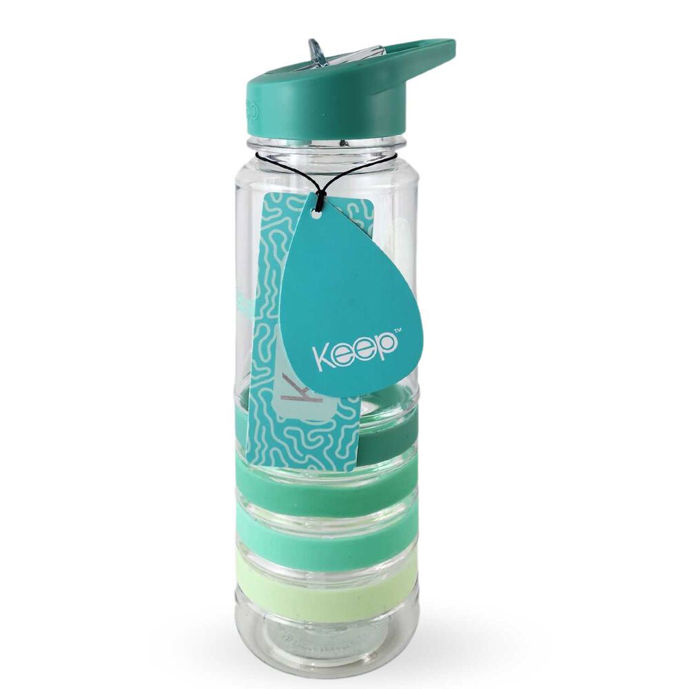 Botella Keep Bandas Colores 750ml Agua Bebidas Turquesa image number 3.0