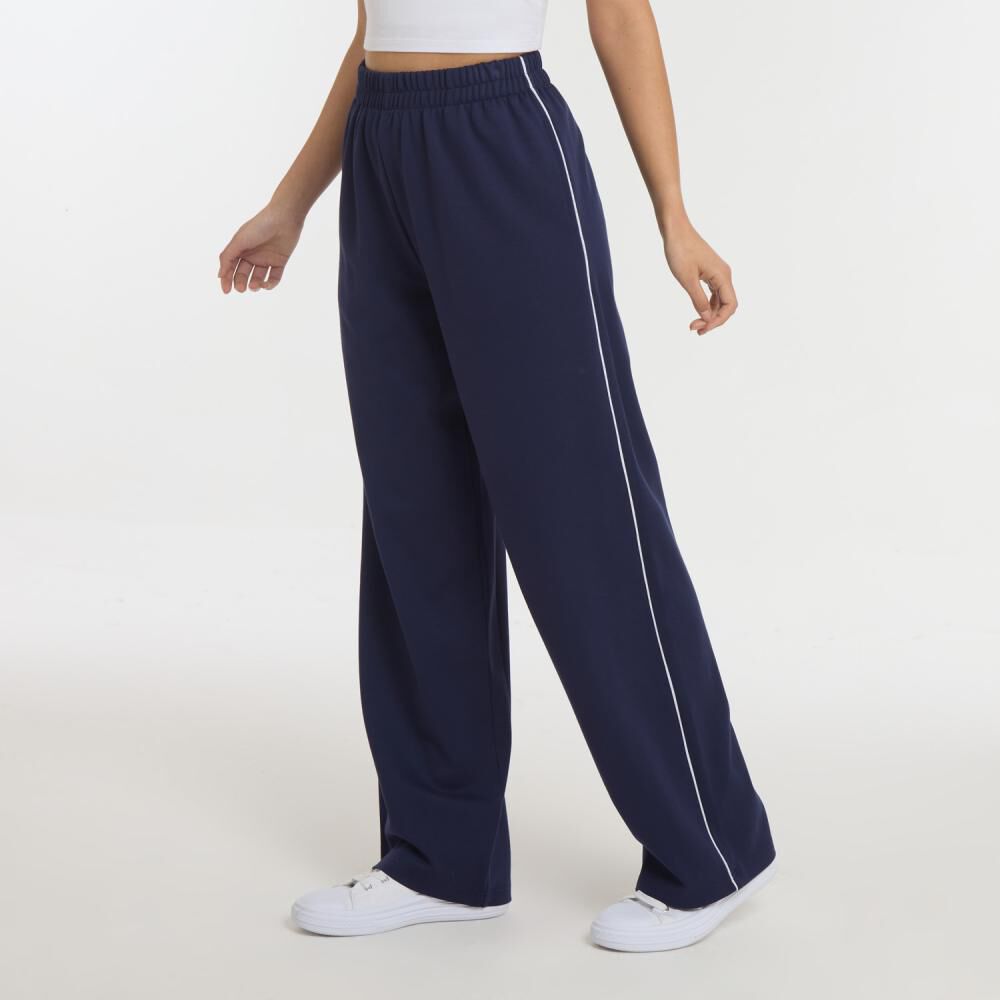 Pantalón De Buzo Stripe Tiro Medio Regular Mujer Freedom image number 2.0