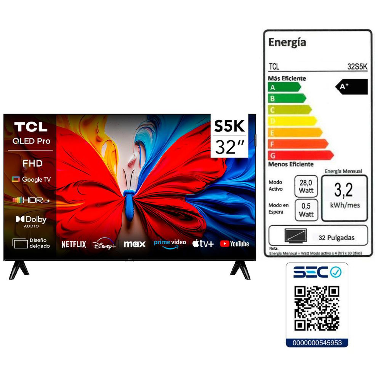 Qled 32" TCL S5K / Full HD / Smart TV image number 10.0