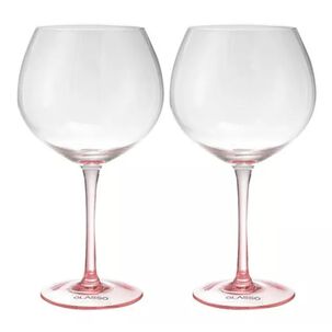 Set 2 Copas Aperitivo Cristal Rosa 640ml Cocktail Glasso