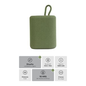 Parlante Portatil Bluetooth Lhotse Tune Up Verde