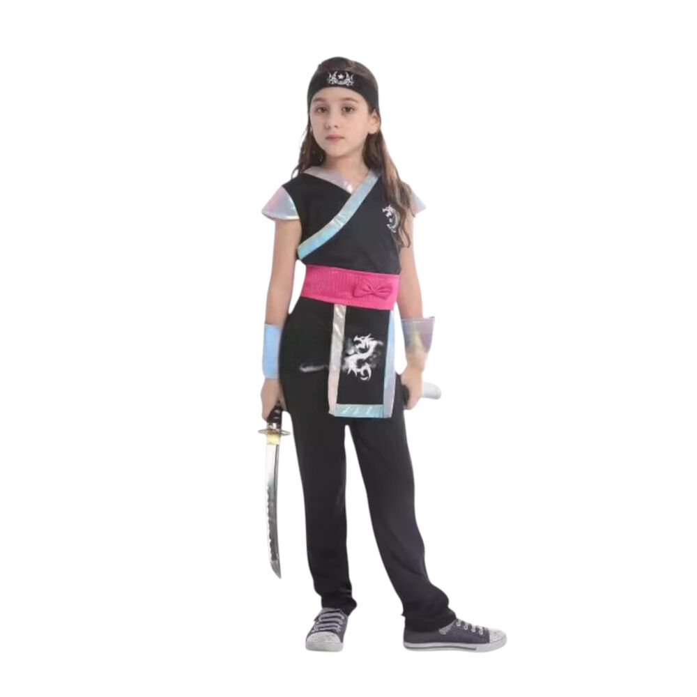 Disfraz Traje Infantil Ninja Dragon Ni&ntilde;a image number 3.0
