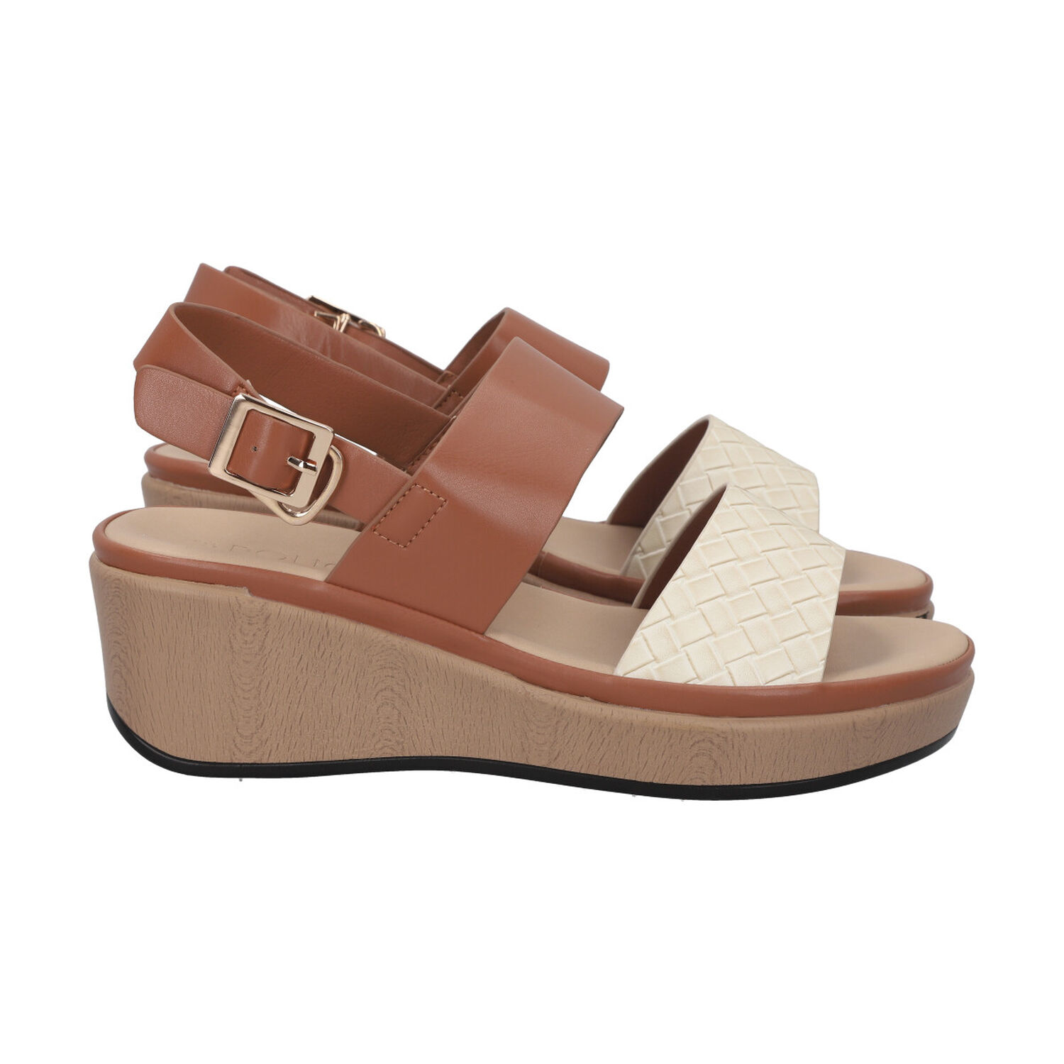 Sandalia Mujer Camel Plataforma Kylie Police image number 1.0