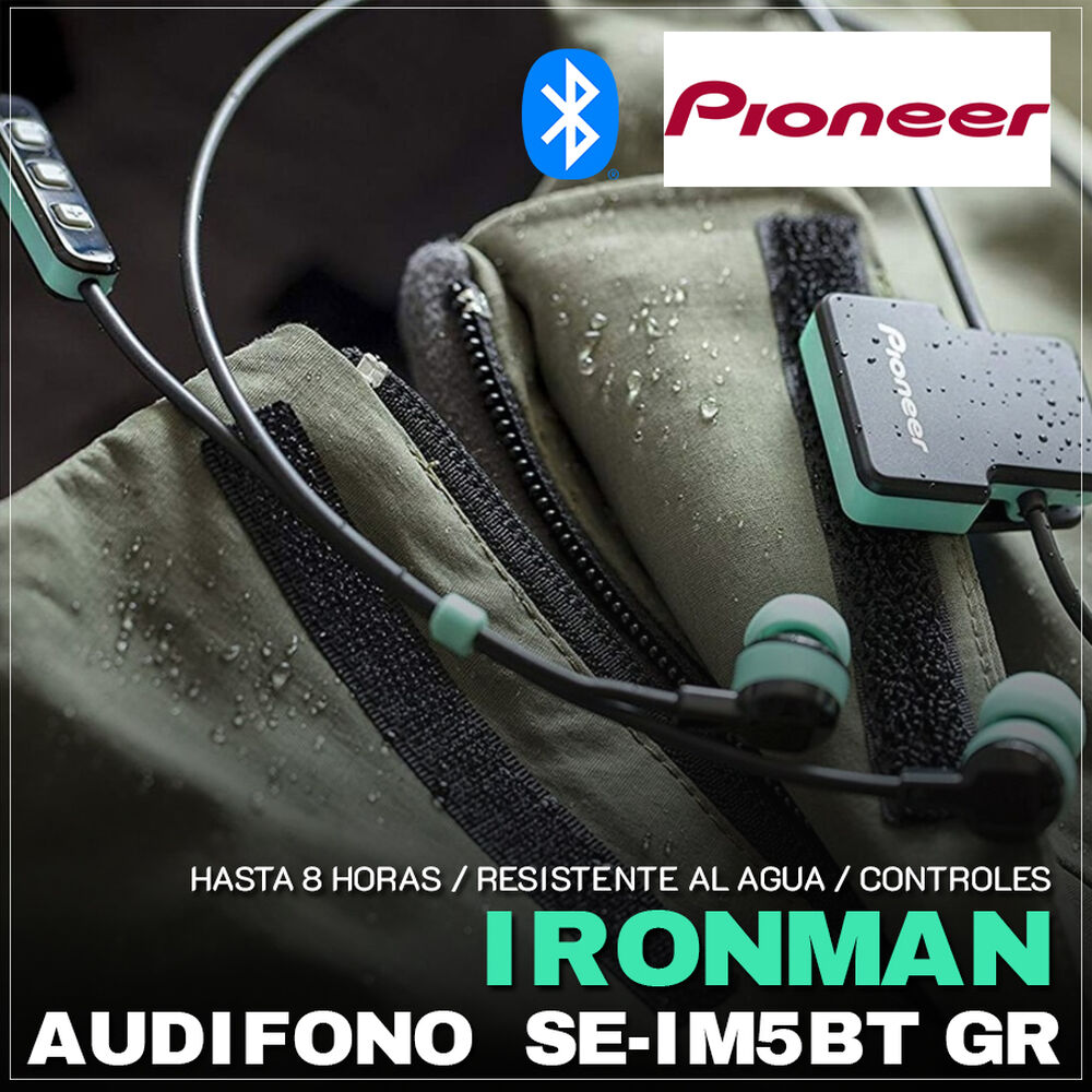 Audífonos In-ear Inalámbricos Pioneer Ironman Se-im5bt Menta image number 1.0