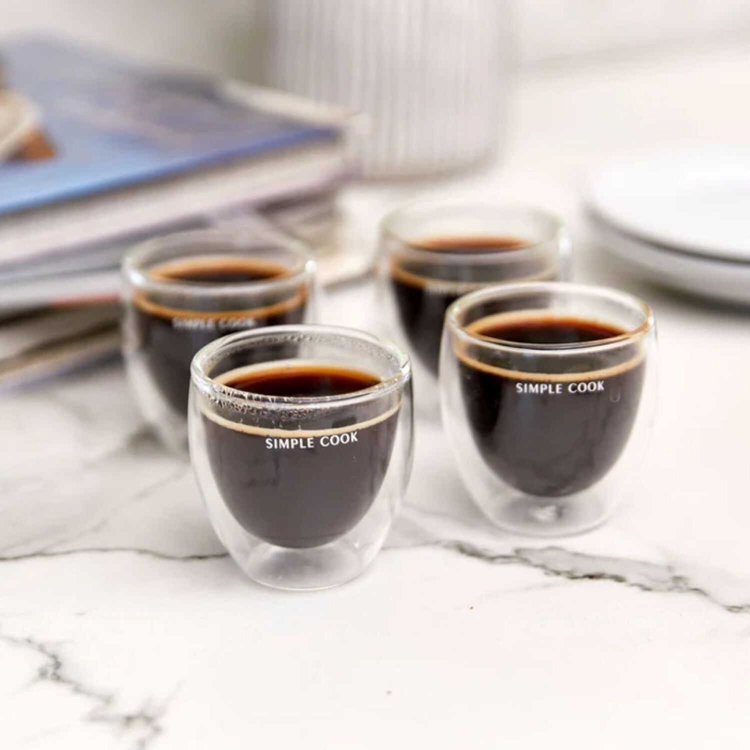 Set 4 Tazas Simple Cook Espresso image number 1.0