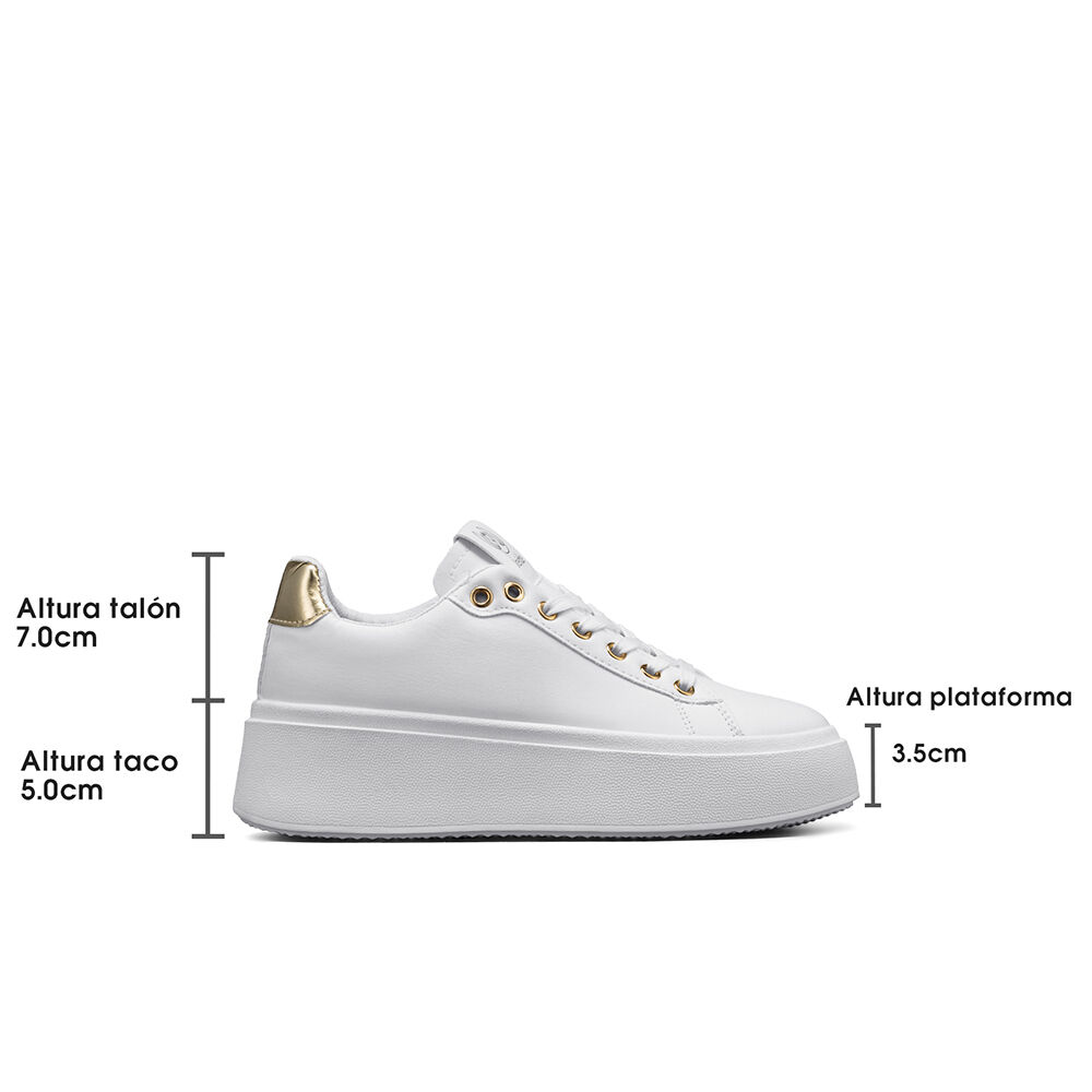 Zapatilla Casual Urbana Plataforma Mujer Weide Lt130b image number 5.0