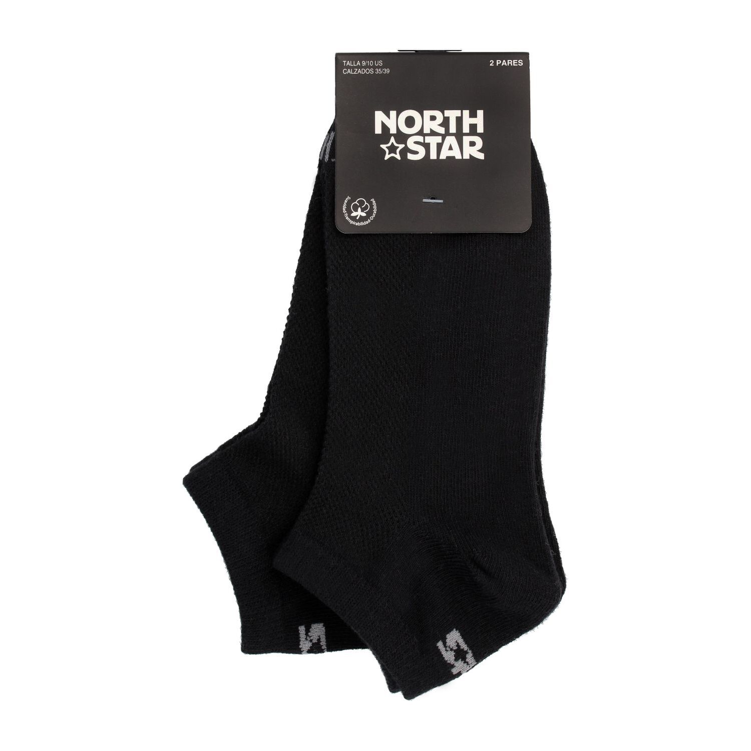 Calcet&iacute;n Hombre North Star Bipack Men Liner Negro image number 0.0