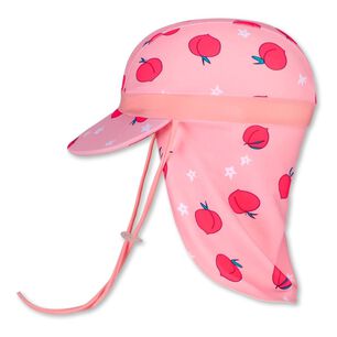 Gorro Para El Sol Con Solapas Protecci&oacute;n Uv Ni&ntilde;as De 1 A 10 A&ntilde;os Rosa Melocot&oacute;n