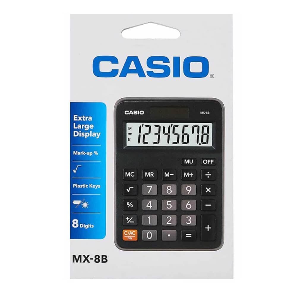Calculadora De Escritorio 8 D&iacute;gitos Casio Mx-8b image number 2.0