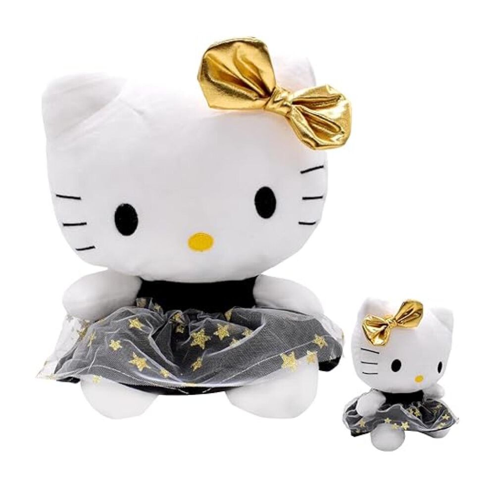 Juguete Peluche Hello Kitty 23cm Vestido Negro Infantil image number 2.0