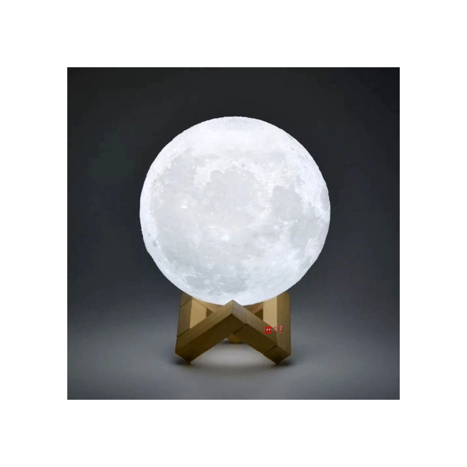 L&aacute;mpara Luna Relieve Con 7 Colores Recargable - Ps image number 3.0