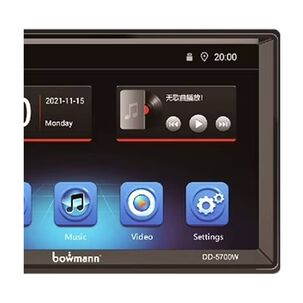 Radio De Auto Bowmann 2 Din 7" Hd Carplay Inal&aacute;mbrico Dd-5700w