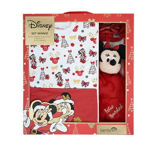 Set 4 Piezas Navidad Minnie Muerdago Ni&ntilde;a 6-9m