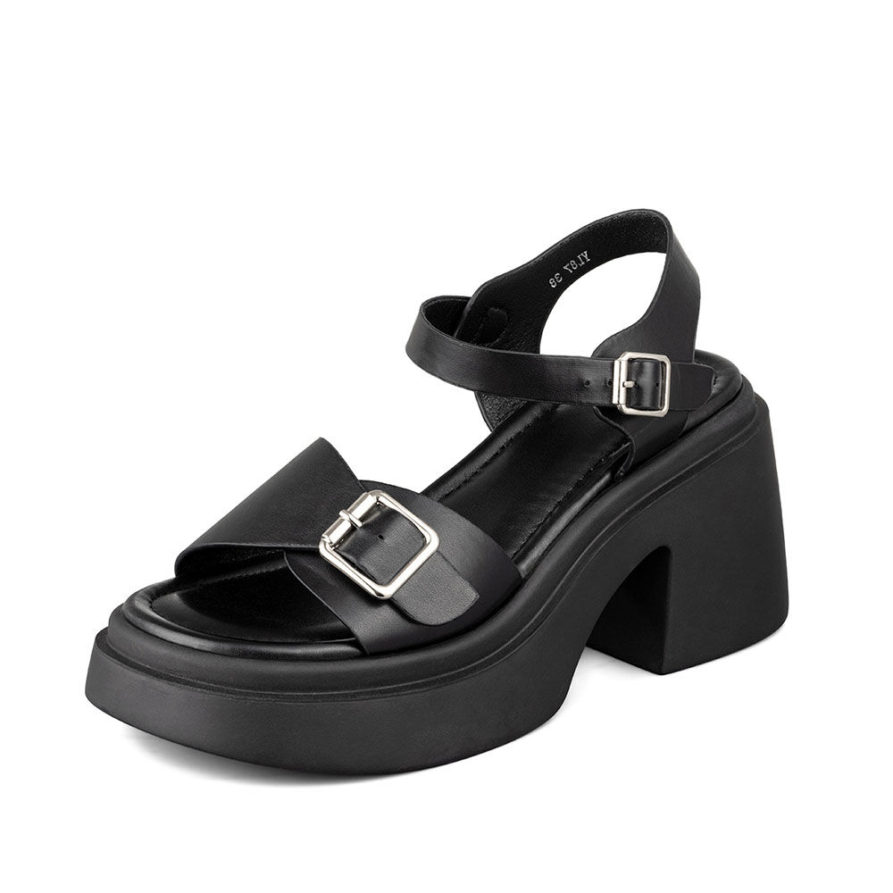 Sandalias Casual Mujer Con Plataforma Y Hebilla Weide Yl87 image number 4.0