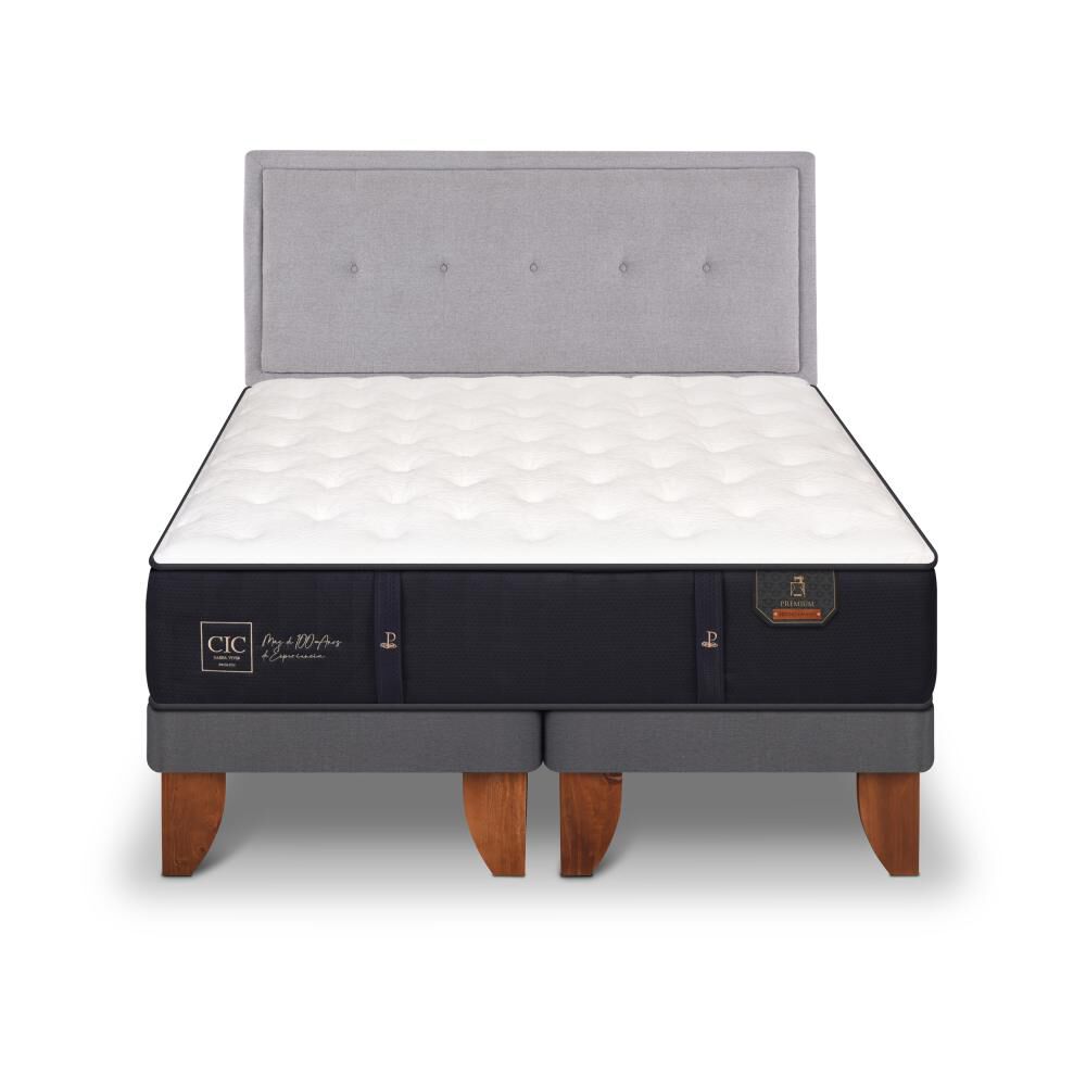 Cama Europea Cic Premium / King / Base Dividida + Respaldo image number 0.0