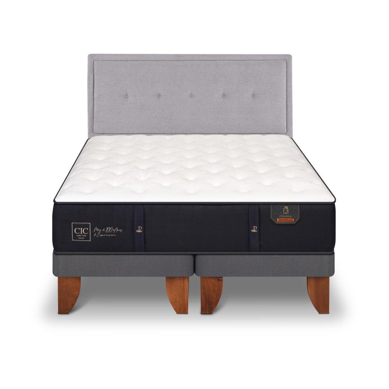 Cama Europea Cic Premium / King / Base Dividida + Respaldo image number 0.0