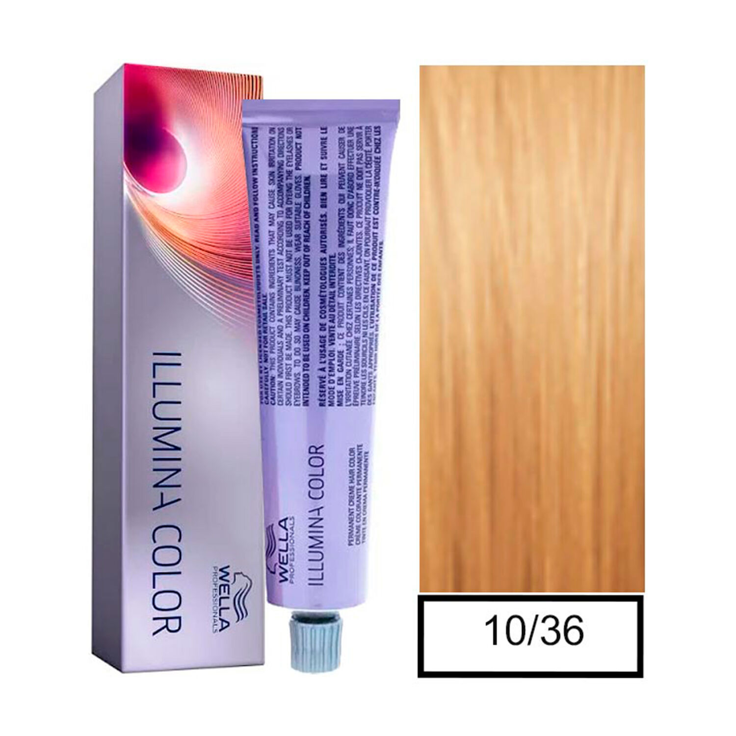 Wella - Tintura Permanente Illumina Color 10/36 Rubio S&uacute;per Claro Dorado Violeta 60 Ml + Oxidante image number 0.0