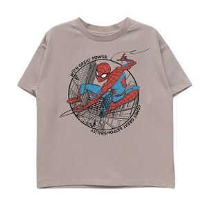 Polera Ni&ntilde;o Bubblegummers Spiderman Gris