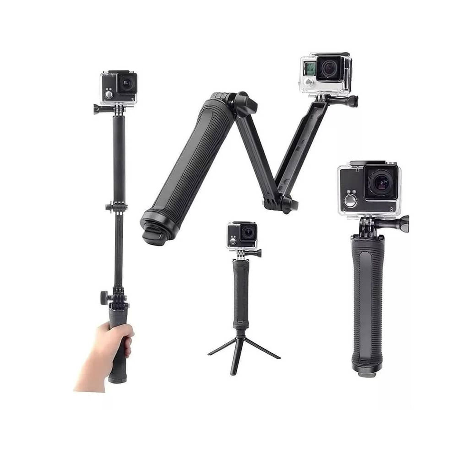 Baston Selfie 3en1 Way + Tr&iacute;pode Plegable Para Go Pro 12 11 image number 0.0