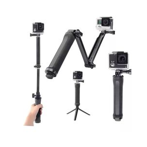 Baston Selfie 3en1 Way + Tr&iacute;pode Plegable Para Go Pro 12 11