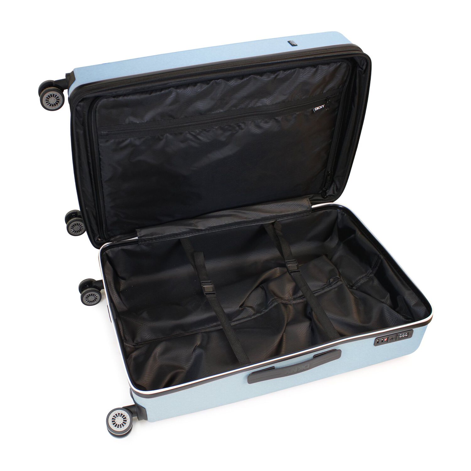 Pack 2 Maletas Donna Karan Luxe S 10kg + L 23kg Celeste Dkny image number 6.0