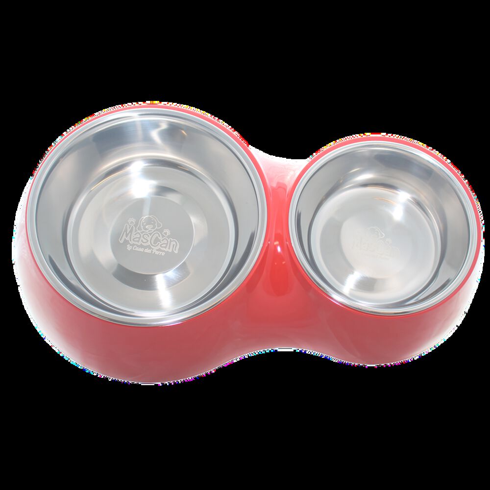 Plato Comida Agua Rojo Para Perro M Mascan image number 0.0