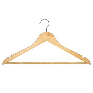 Pack 3 Piezas Ganchos Madera Ropa Armario Duradero Elegante