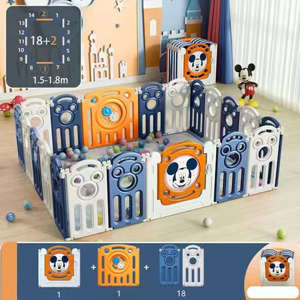 Corral 1.5*1.8m Naranjo Con Alfombra Lubabycas image number 1.0