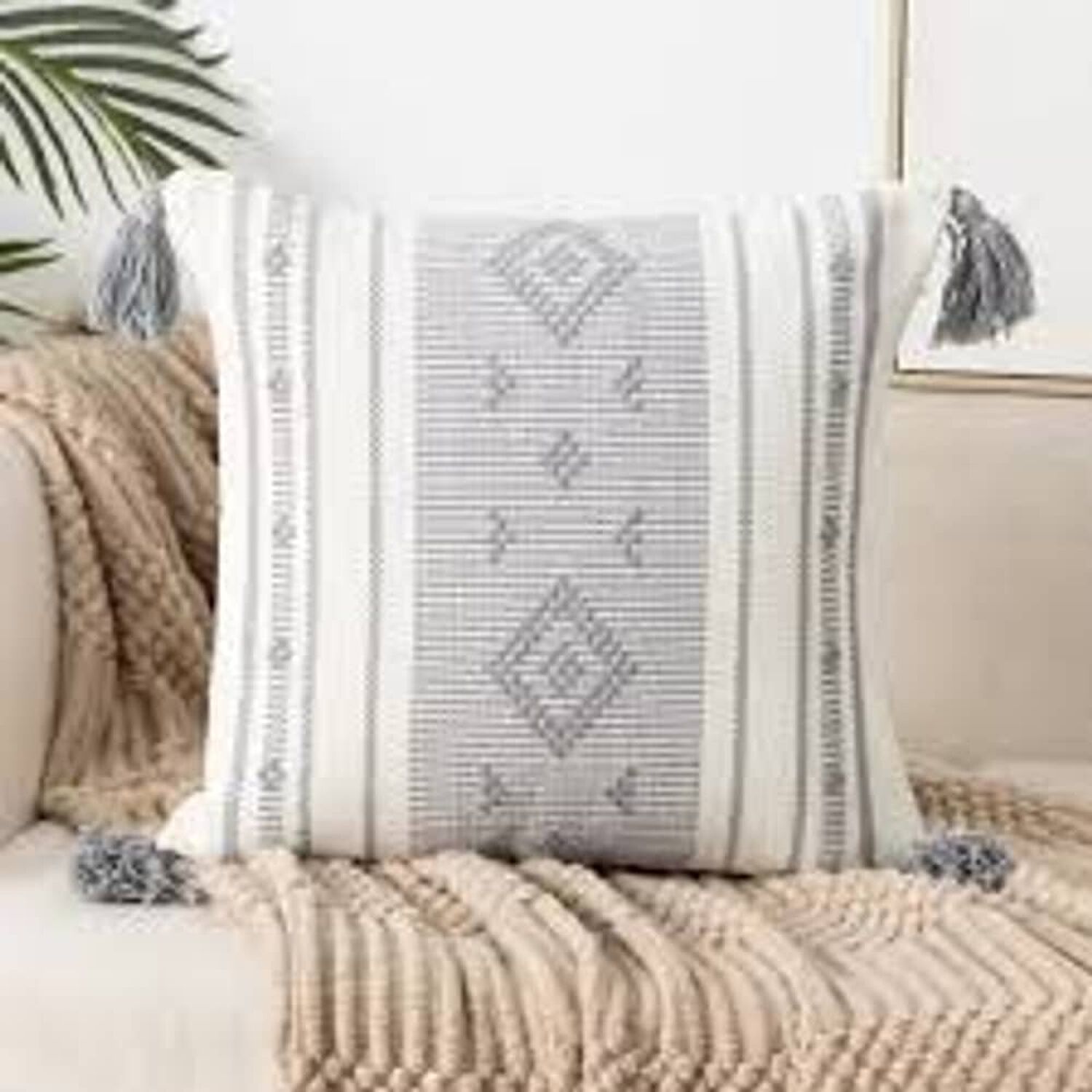 Set De 2 Cojines Kilim Con Borlas image number 0.0