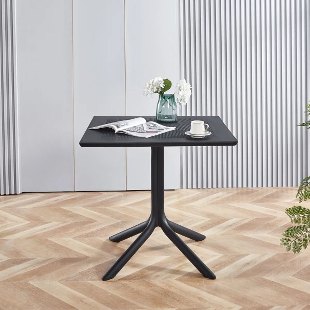 Mesa Exterior Polipropileno 80x80cm Negro image number 3.0