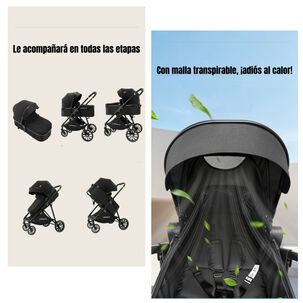 Coche Travel System Toldo 360&deg;gese Baby Gris Lubabycas