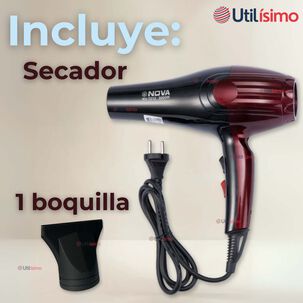 Secador De Pelo Alta Potencia Profesional 5000w Cabello Peluquer&iacute;a Rojo