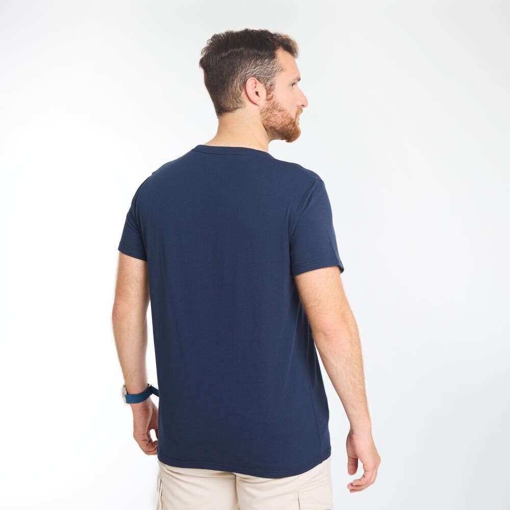Polera Regular Manga Corta Cuello Redondo Hombre Peroe image number 3.0