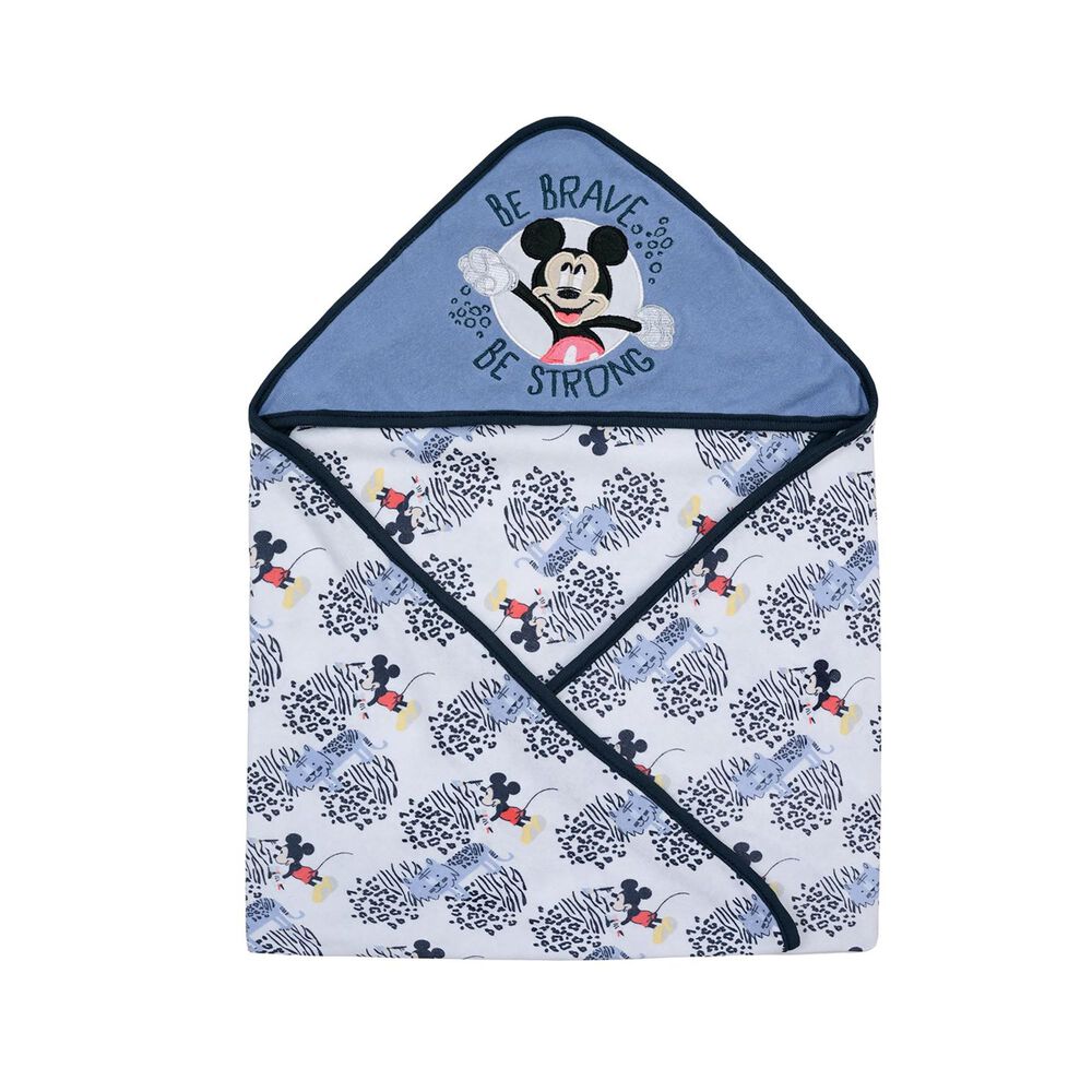 Toalla Capucha Bambino Mickey Animal Print Blanco image number 0.0