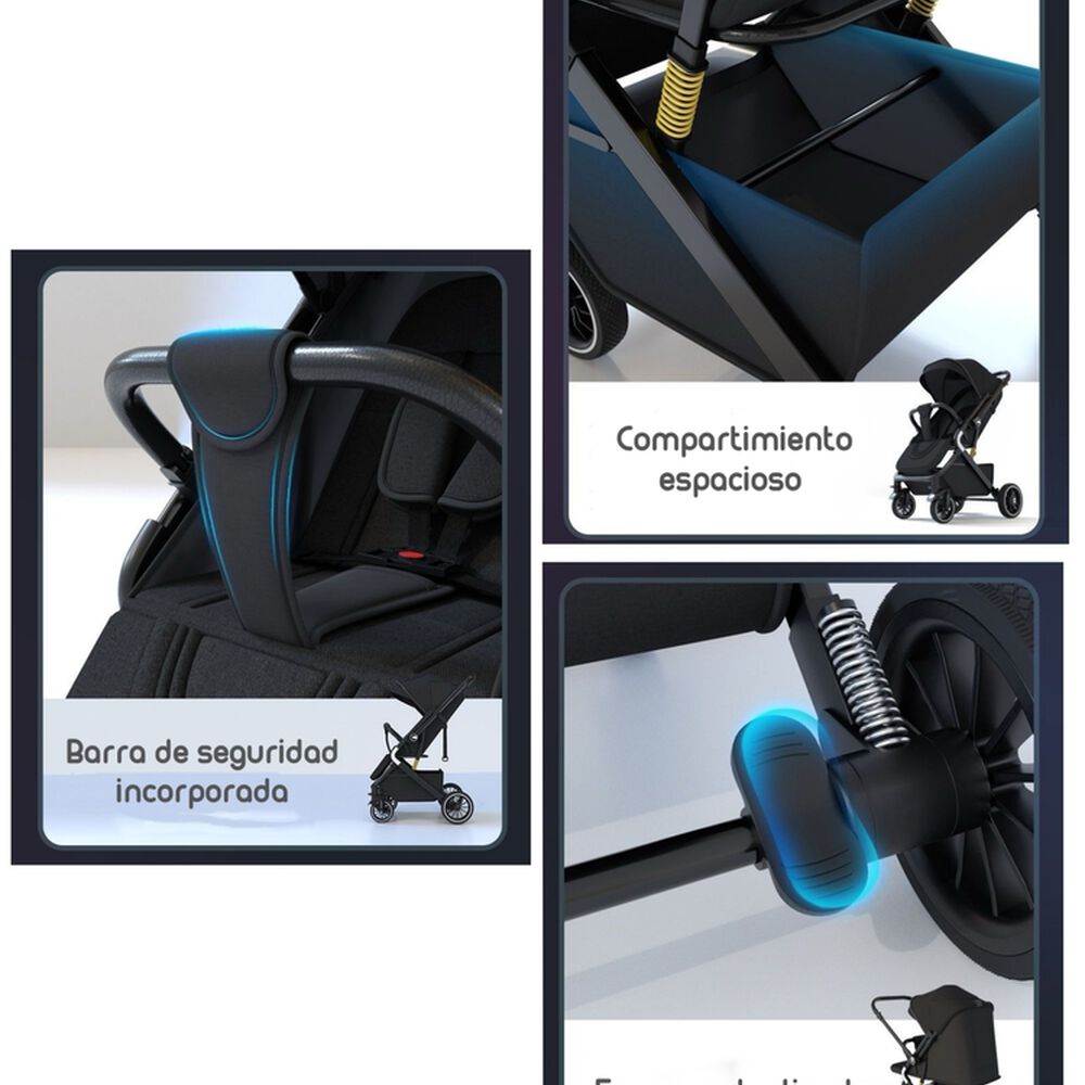 Coche De Paseo Reversible Multiposiciones Lubabycas Minnie image number 3.0
