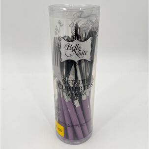 Cubiertos De Mesa Belle Noite Lila / 16 Piezas