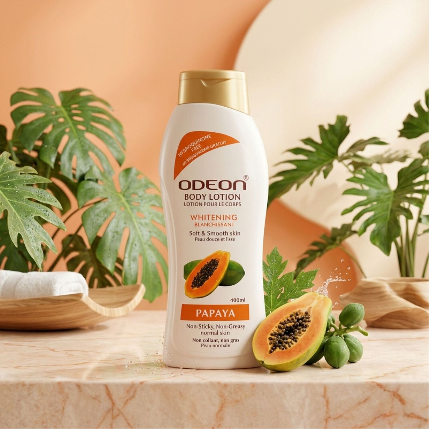 Odeon Body Lotion Papaya 400 Ml image number 1.0