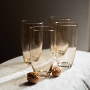 Set 6 Vasos Gota Alto Ambar